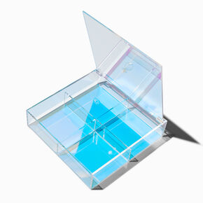 Rainbow Holographic Flat Storage Box,