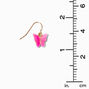 Glow in the Dark Butterfly 1&quot; Drop Earrings - 3 Pack,