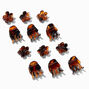 Tortoiseshell Daisy Mini Hair Claws - 12 Pack,