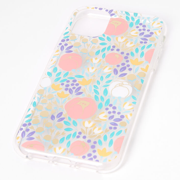 Claire's Coque de protection pour portable fleurs printanières - Compatible avec iPhone 11