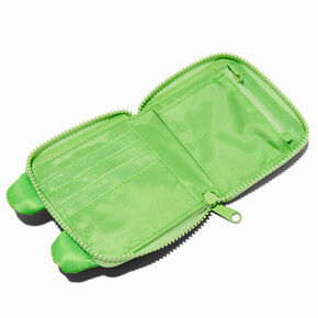 Porte-monnaie &agrave; glissi&egrave;re sur tout le pourtour grenouille vert,