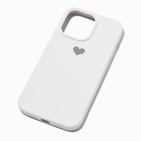 White Heart Phone Case - Fits iPhone&reg; 14 Pro Max,