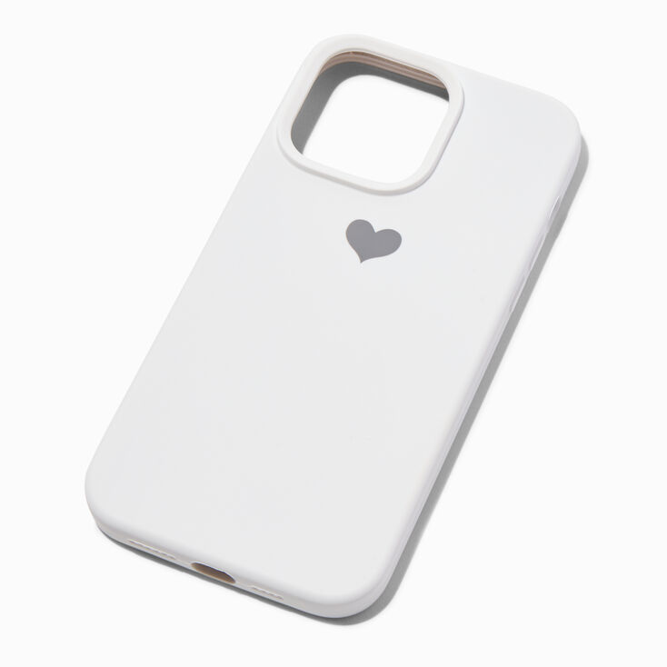 White Heart Phone Case - Fits iPhone&reg; 14 Pro Max,
