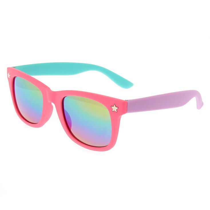 Claire&#39;s Club Three Tone Mirrored Sunglasses,
