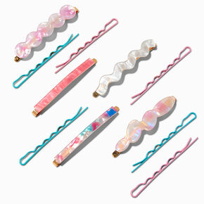 Pink Wavy Hair Pins - 11 Pack,
