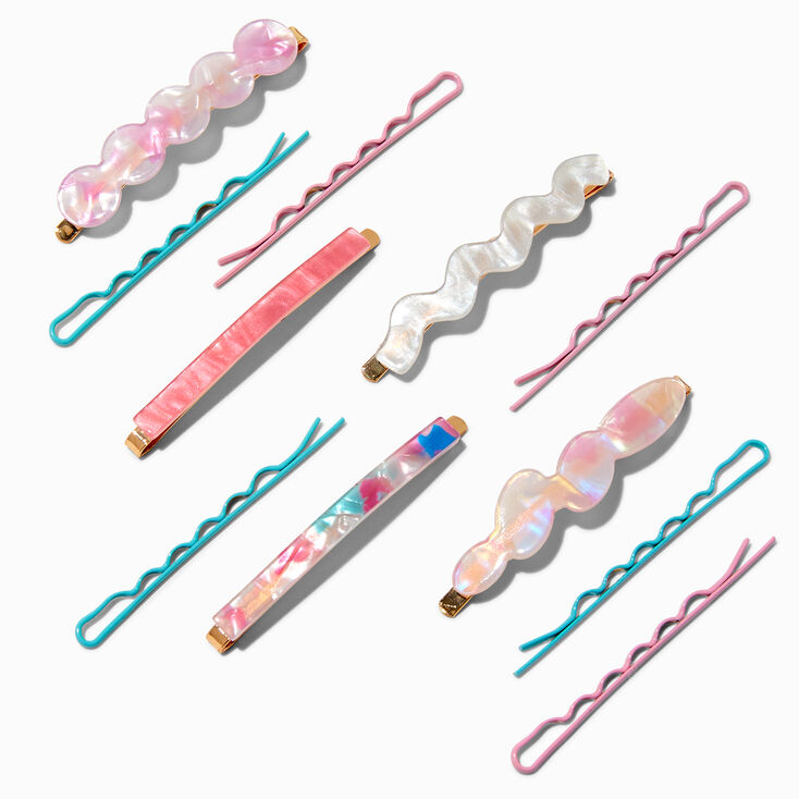 Pink Wavy Hair Pins - 11 Pack,