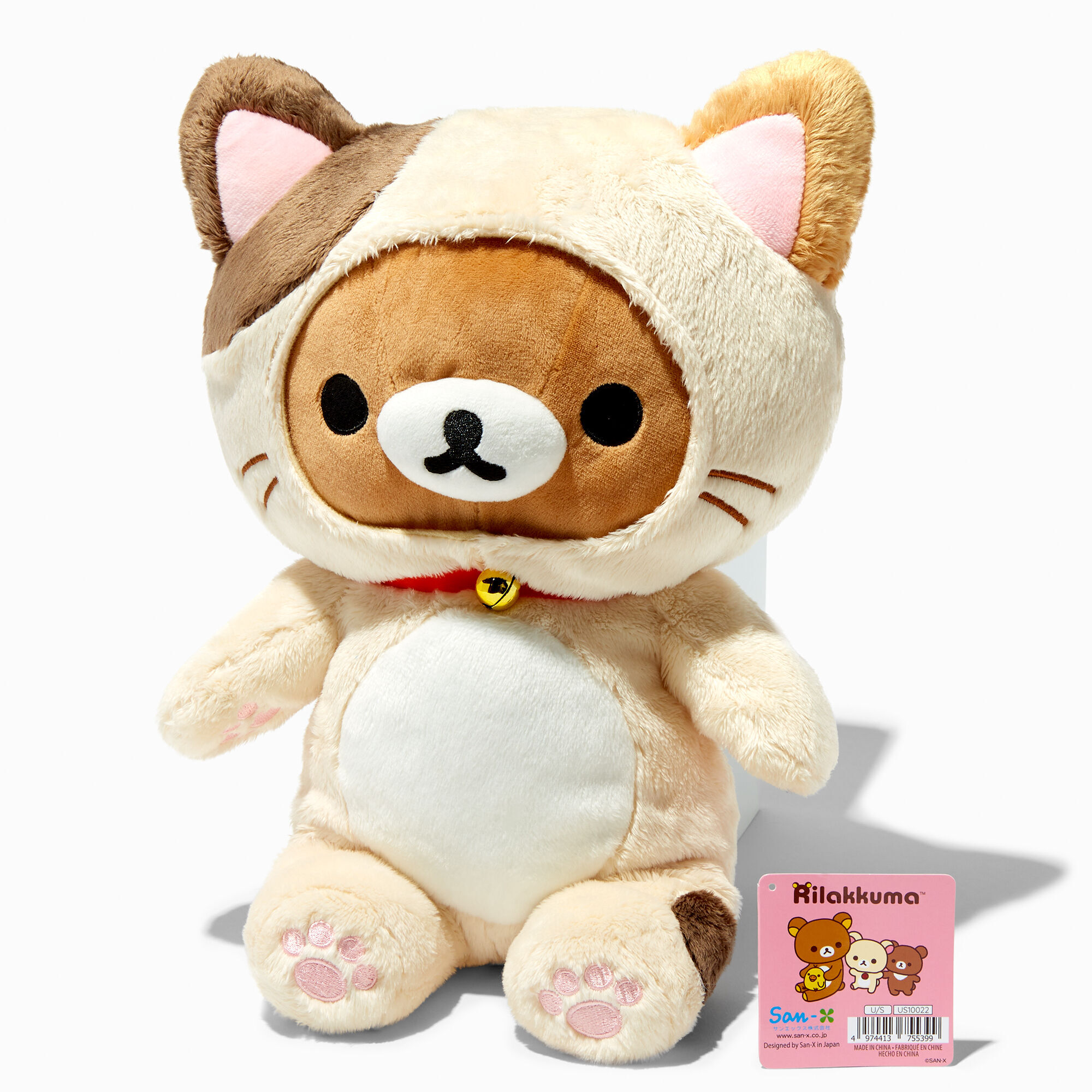 Rilakkuma Tan Cat Plush Toy