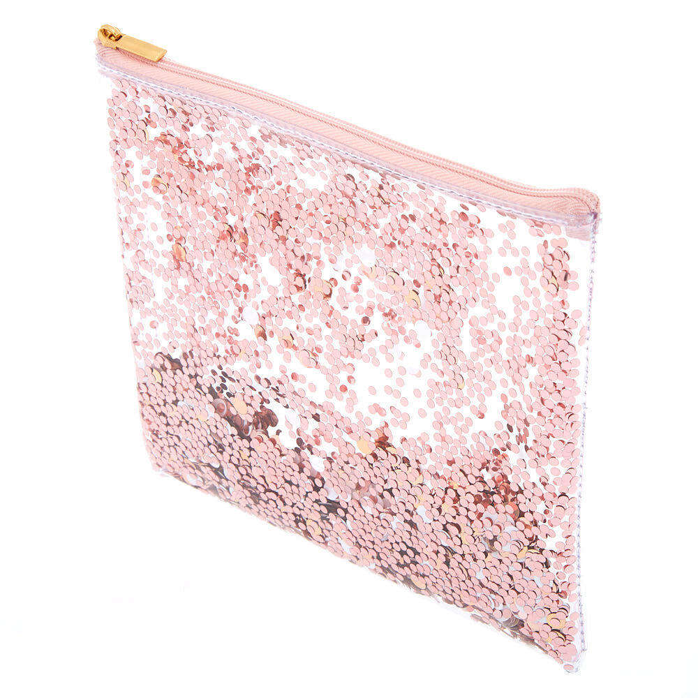 Shakey Confetti Pencil Case - Rose Gold,