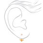 Gold Buzzing Bee Ear Jacket Earrings,
