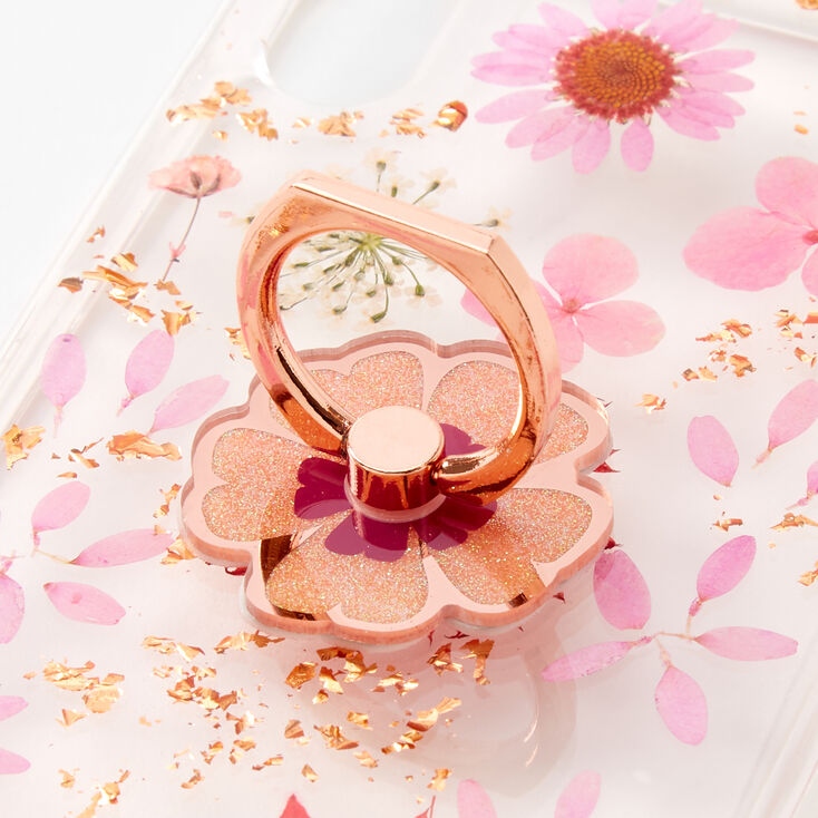 Rose Gold Key Ring Floral Phone Case - Fits iPhone&reg; XR,