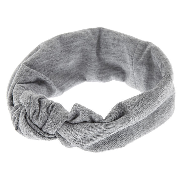 Claire&#39;s Club Top Knot Headwrap - Grey,
