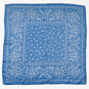 Silky Celestial Bandana Headwrap - Blue,