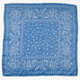 Silky Celestial Bandana Headwrap - Blue,