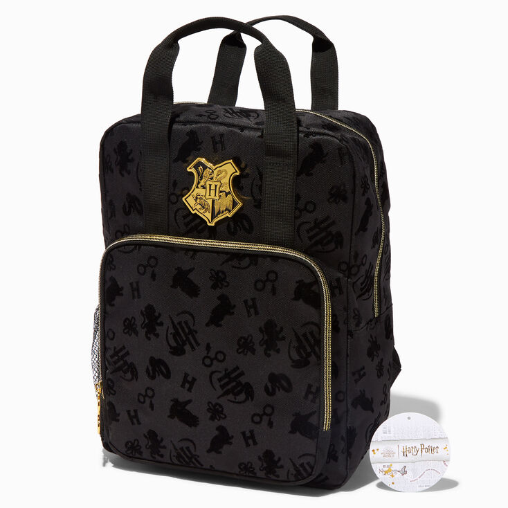 Harry Potter&trade; Black Velvet Backpack,