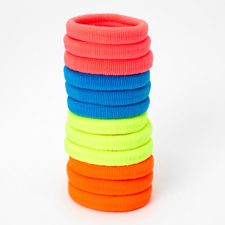 Claire's Élastiques roulés fluo — Lot de 12