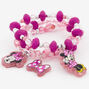 Bracelets &eacute;lastiques perl&eacute;s Minnie Mouse Disney - Lot de 3,