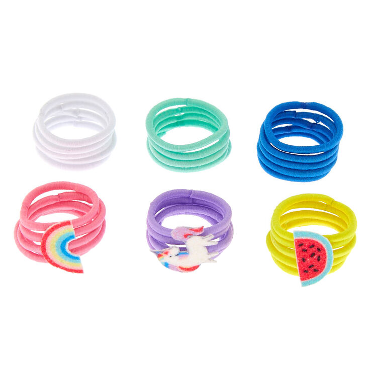 Claire's Élastiques à cheveux arc-en-ciel estivaux du Club Claire's