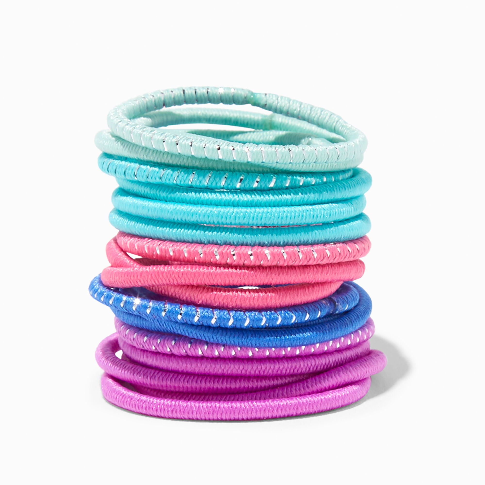 View Claires Club Mini Jewel Tone Hair Ties 18Pack information