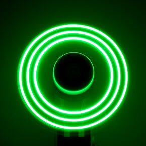 &quot;Love&quot; Rainbow Stripe Light Up Hand Held Fan,