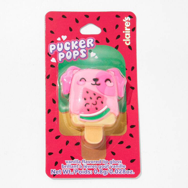 Pucker Pops&reg; Watermelon Puppy Lip Gloss - Vanilla,