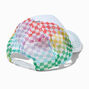 Feeling Lucky Rainbow Check Trucker Hat,