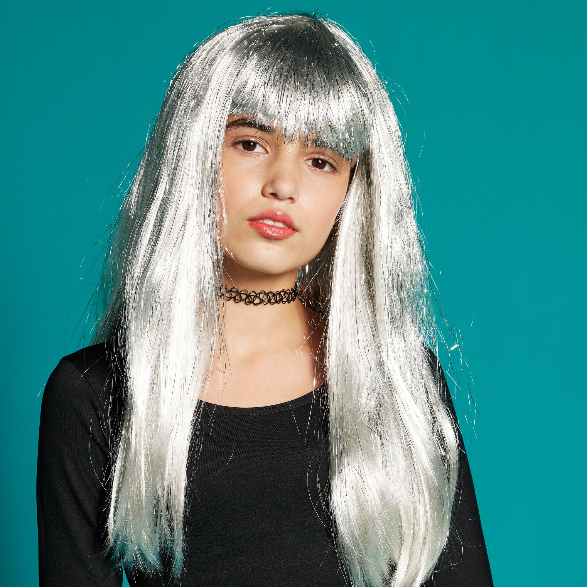 Silver discount wig halloween