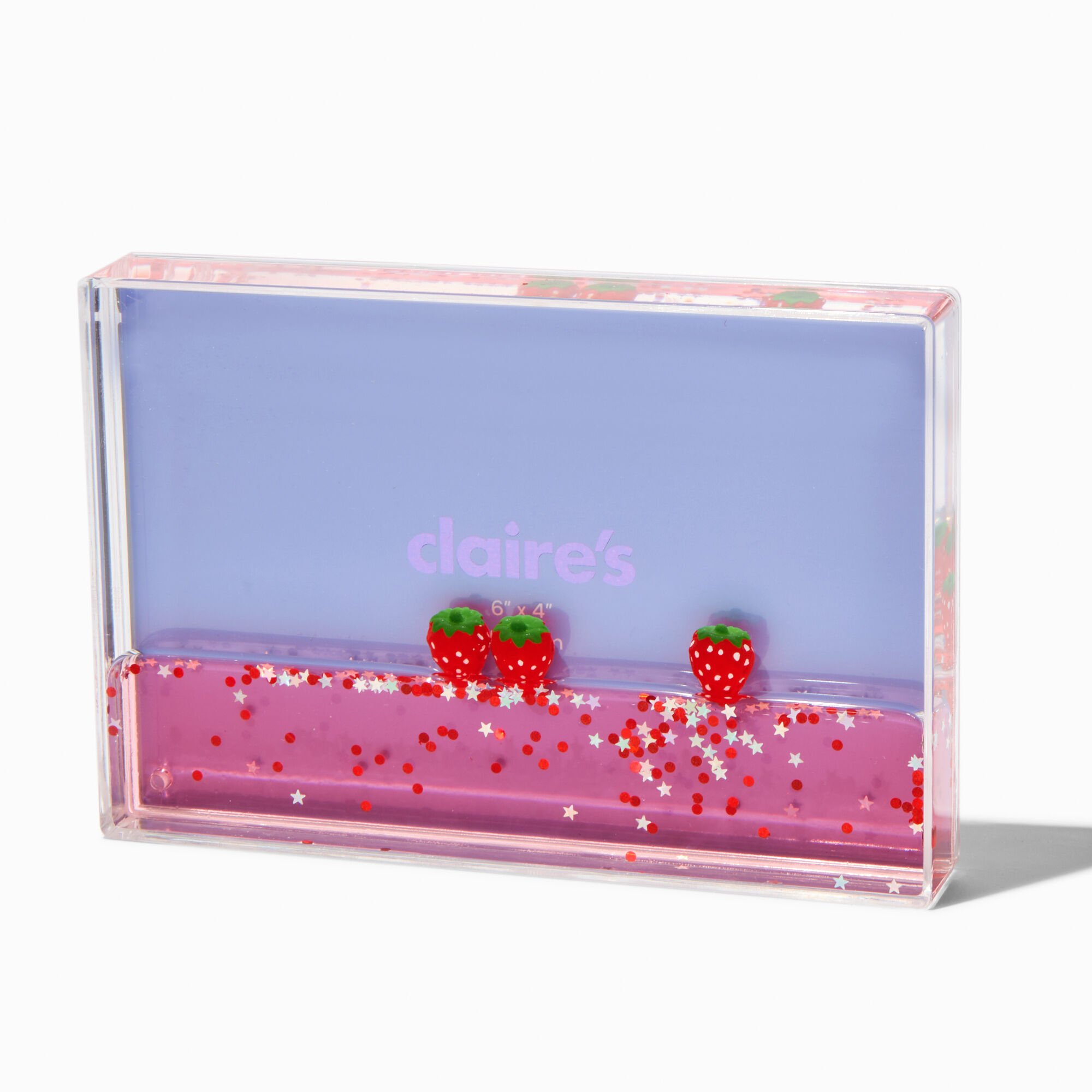 View Claires Strawberry WaterFilled Picture Frame information