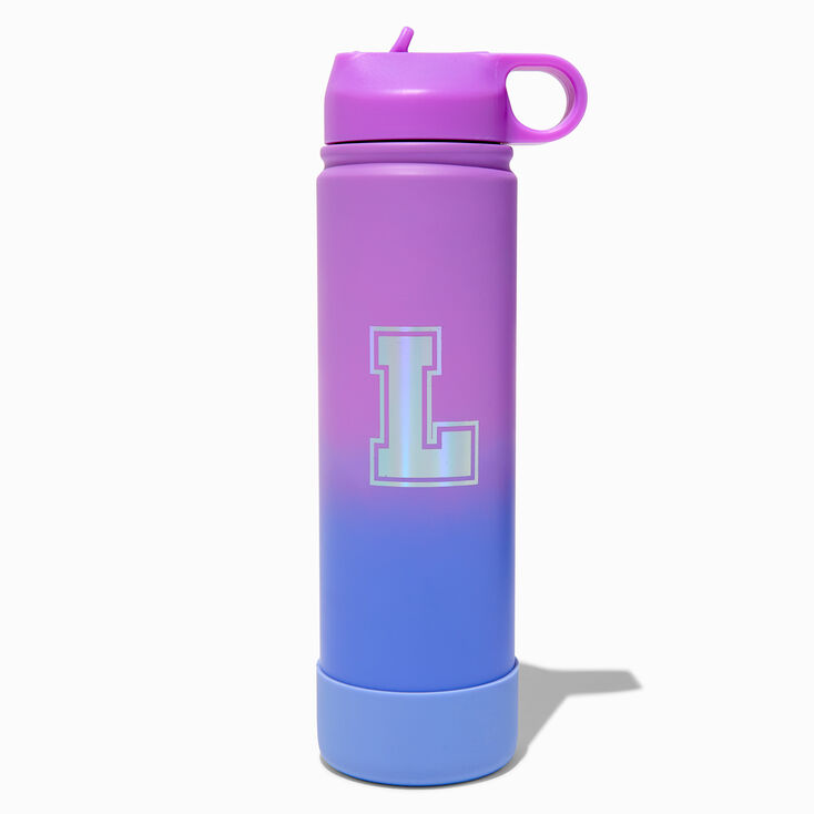 Varsity Initial Stainless Steel Water Bottle - L,