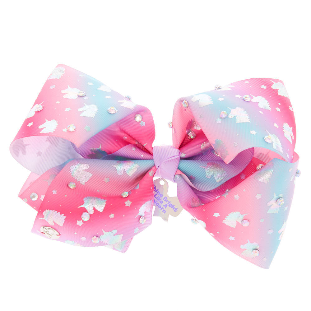 Gros nœud pour cheveux « Shine Bright Like a Unicorn » signé JoJo Siwa™ - Rose,