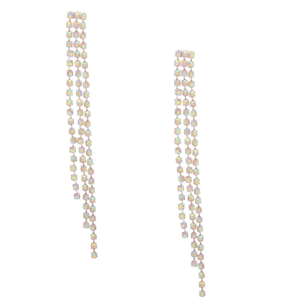 Rhinestone Drop Earrings – Sarai Hair Company