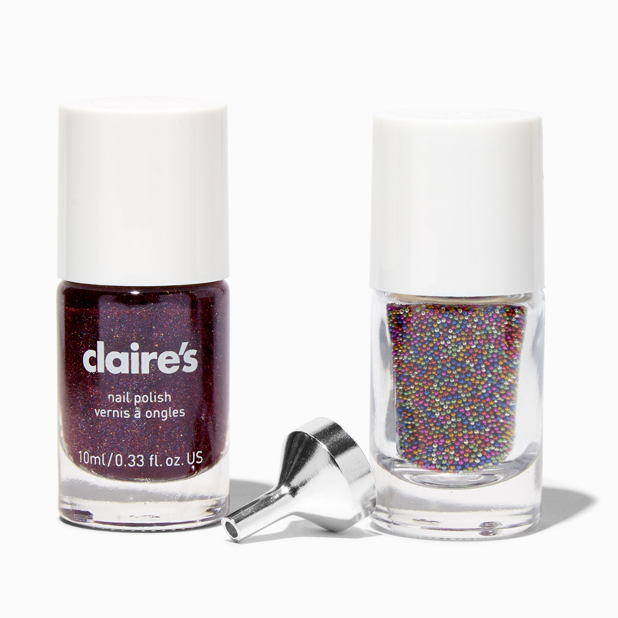 Multicolored Glitter Nail Polish Set - 2 Pack,