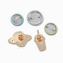 Coffee Shop Round Button &amp; Pin Set - 5 Pack,