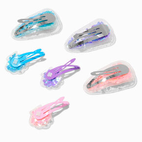 Claire&#39;s Club Seashell Shaker Snap Hair Clips - 6 Pack,