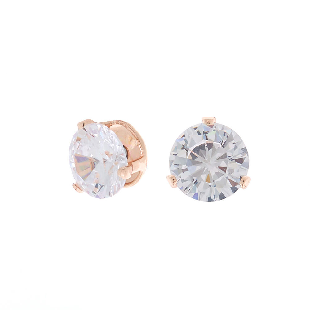 Rose gold magnetic earrings online