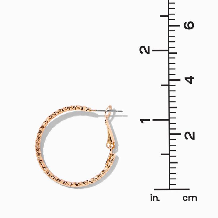 Gold-tone Textured Hoop &amp; Studs Earrings Set - 6 Pack,