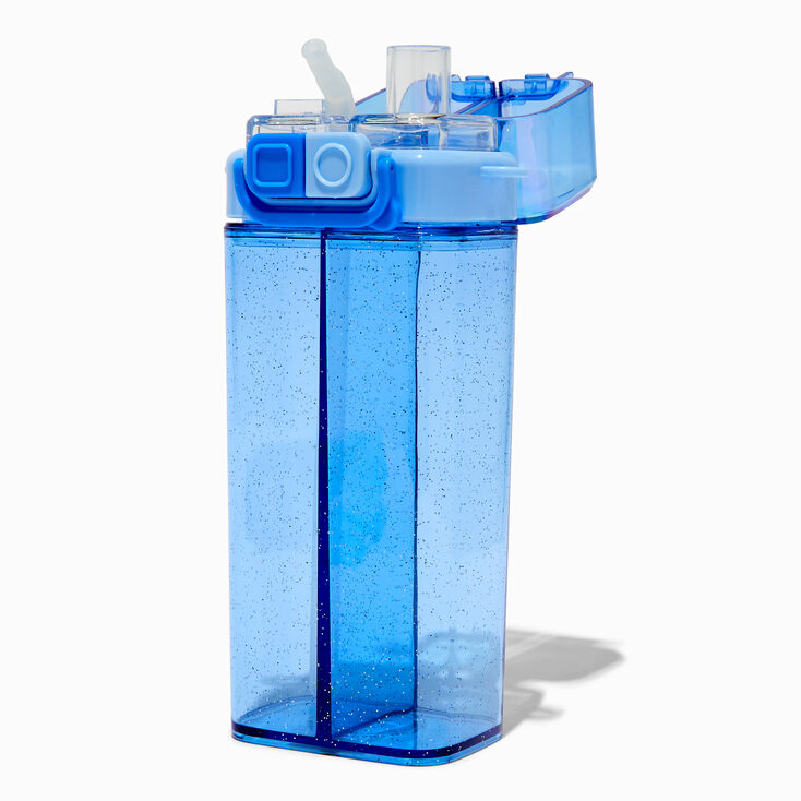 Blue Double Sided Crossbody Water Bottle,