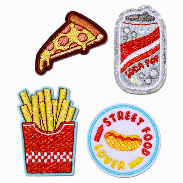 DIY American Food Stick-On Patches - 4 Pack,