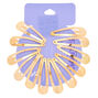 Rose Gold Snap Hair Clips - 12 Pack,