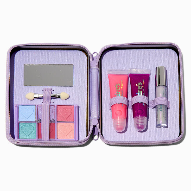 Palette compacte de maquillage et bo&icirc;te en fer violette licorne&nbsp;Y2K,