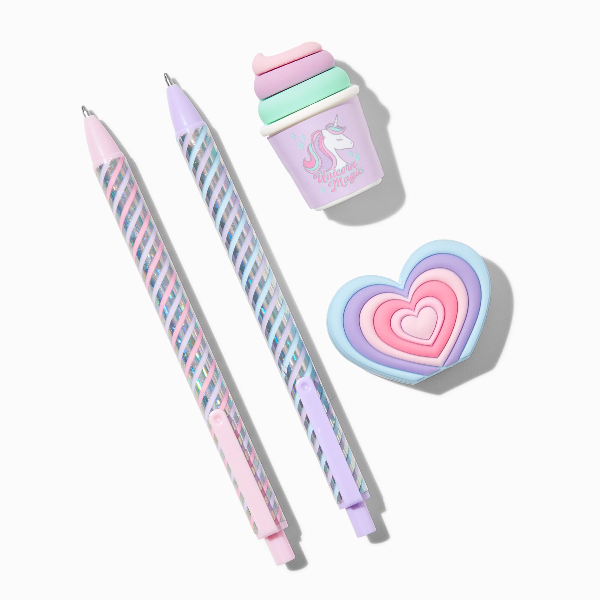 Unicorn Magic & Heart Ballpoint Pen Set - 2 Pack,