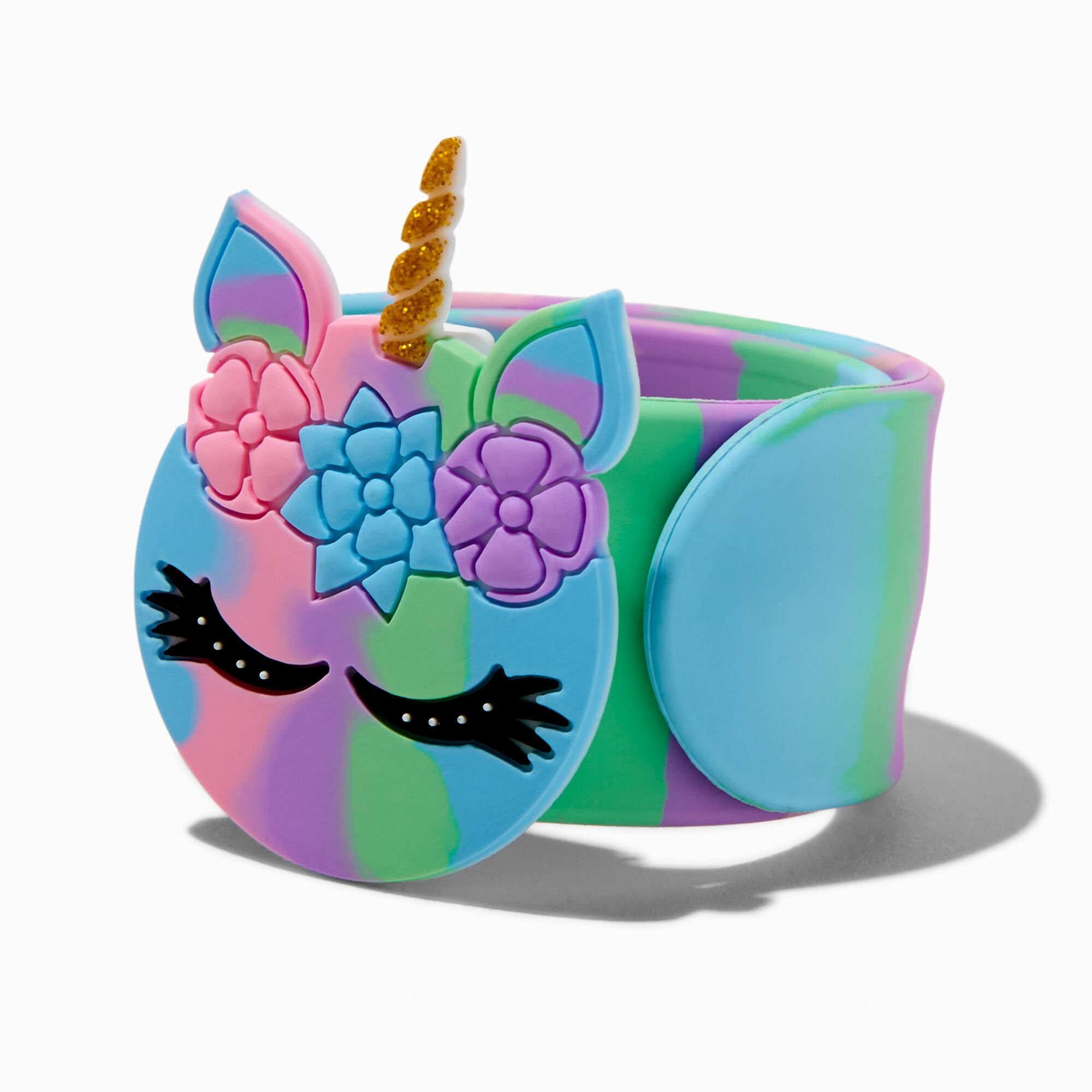 Pastel Rainbow Unicorn Slap Bracelet,