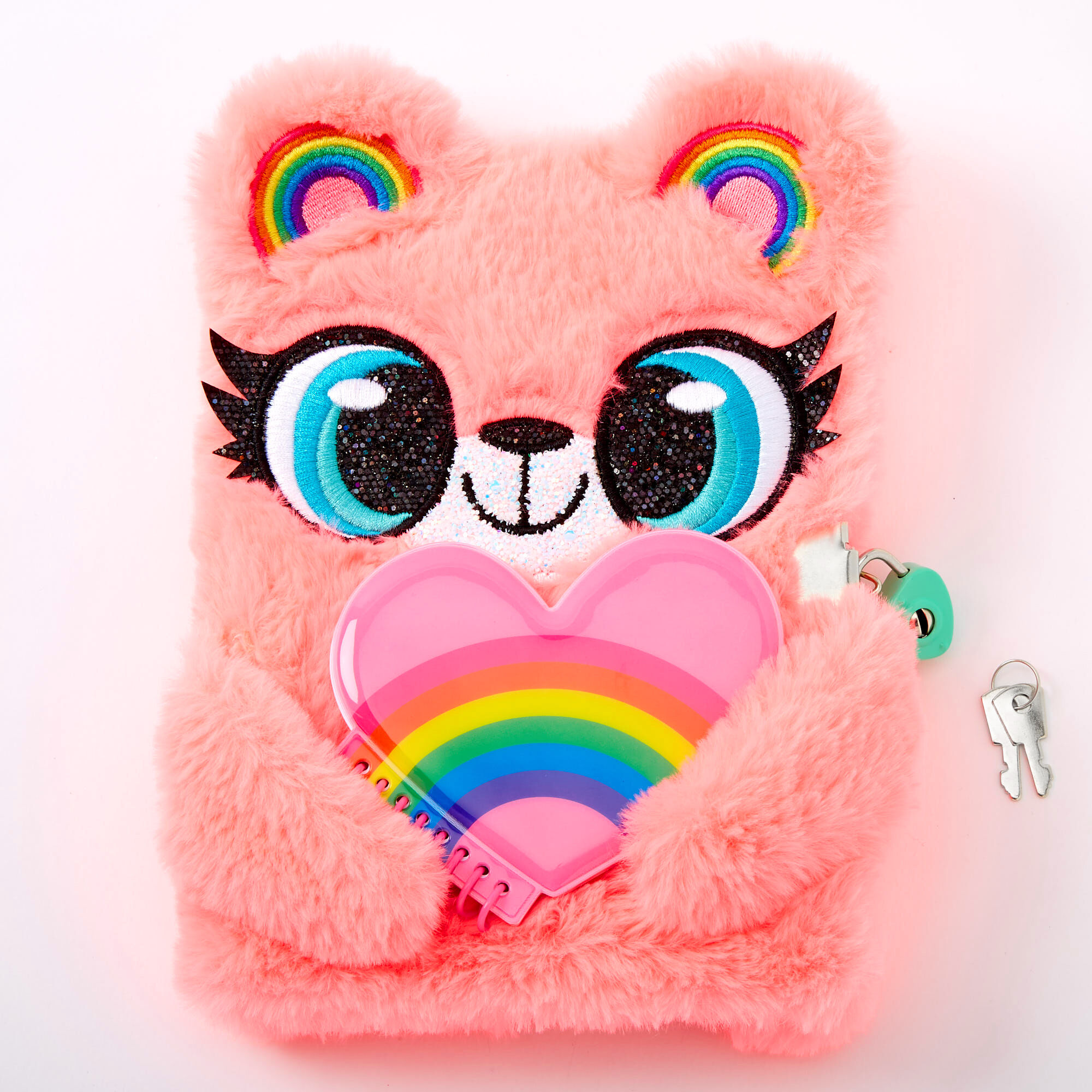 Journal intime avec cadenas Izzy l’ours - Rose,