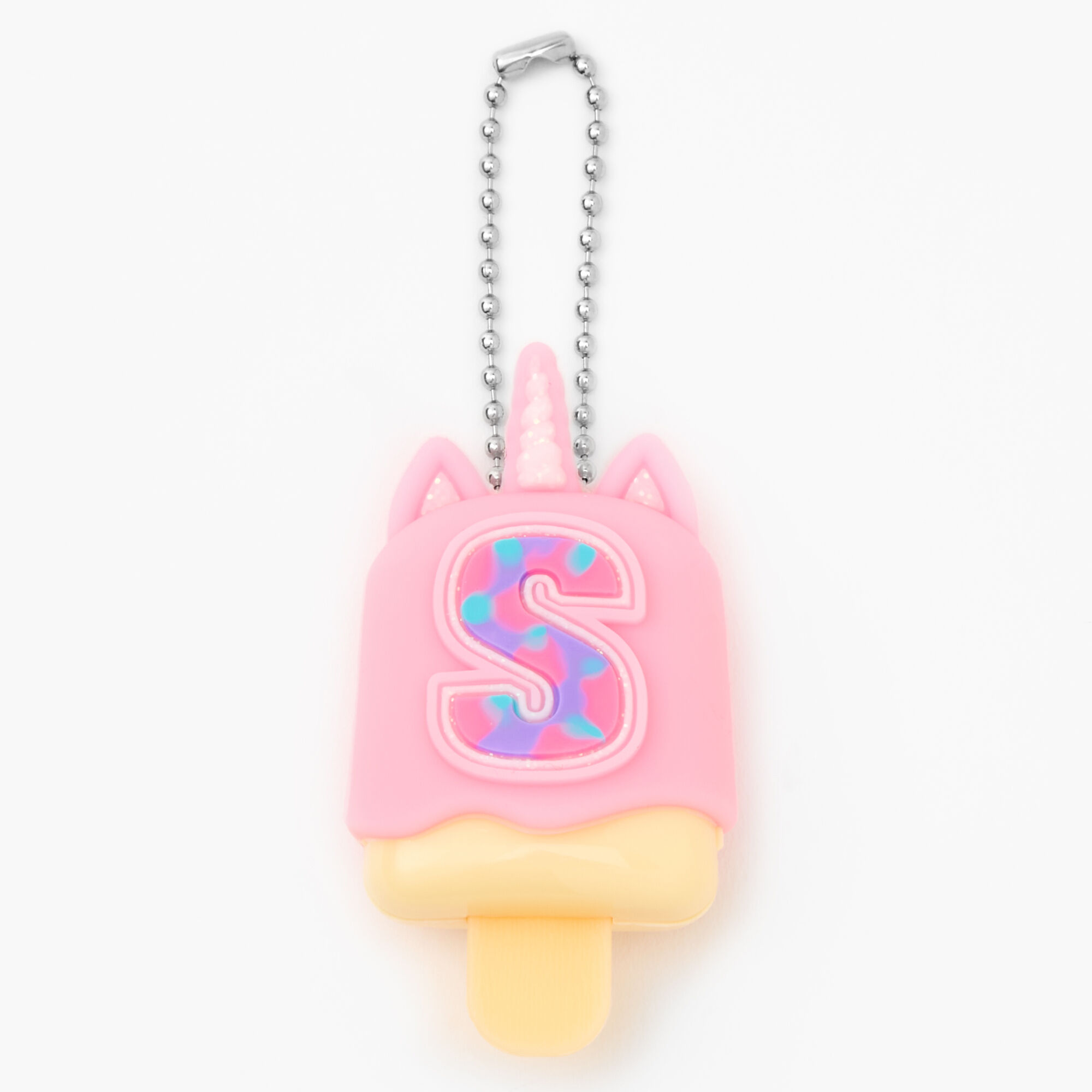 Pucker Pops® Initial Lip Gloss - Pink, S,