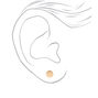 Gold Hammered Stud Earrings,
