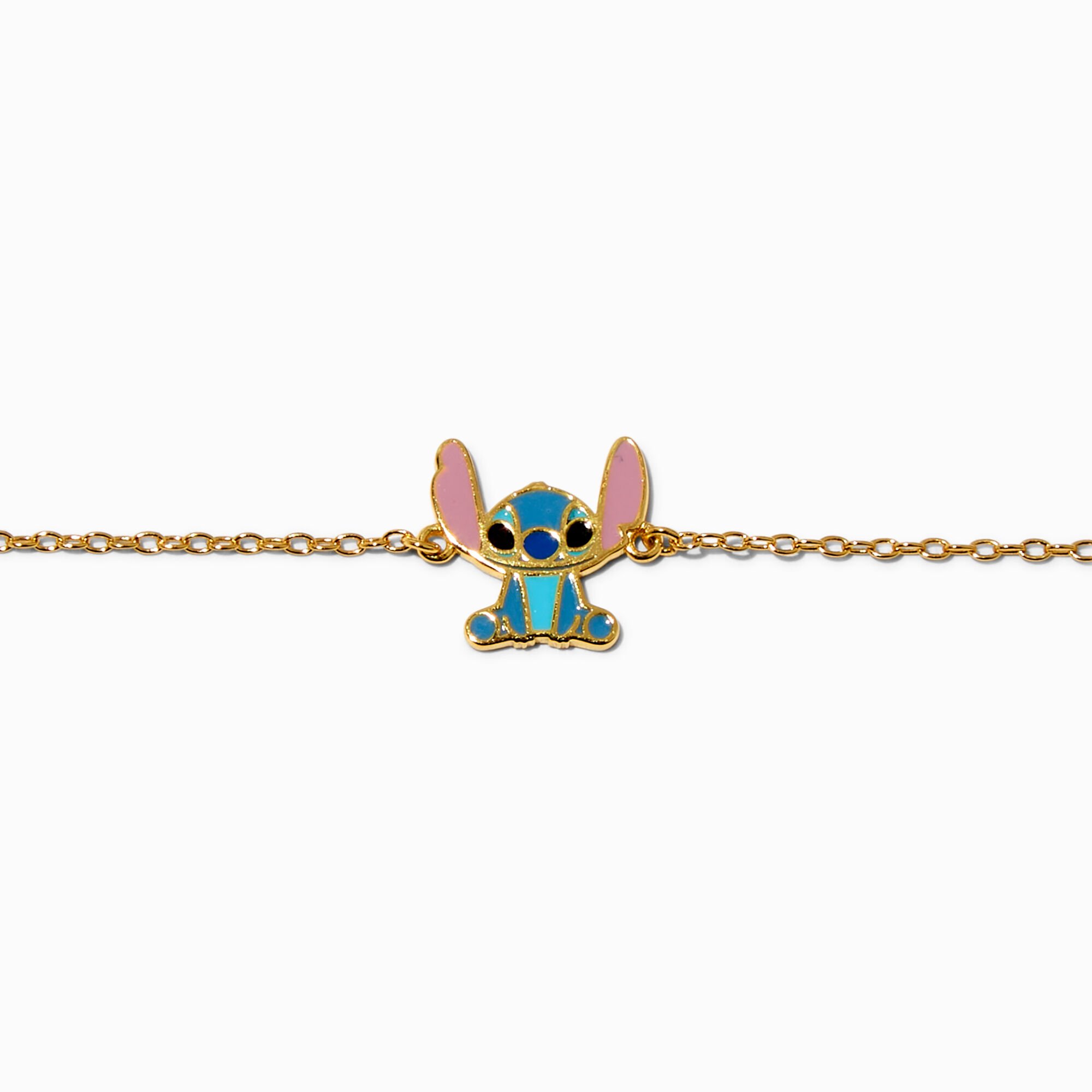Disney Stitch Gold-tone Sterling Silver Anklet,
