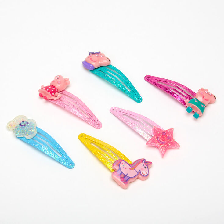 Peppa Pig&trade; Charm Snap Hair Clips - 6 Pack,