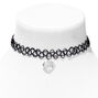 Dolphin Heart Tattoo Choker Necklace,