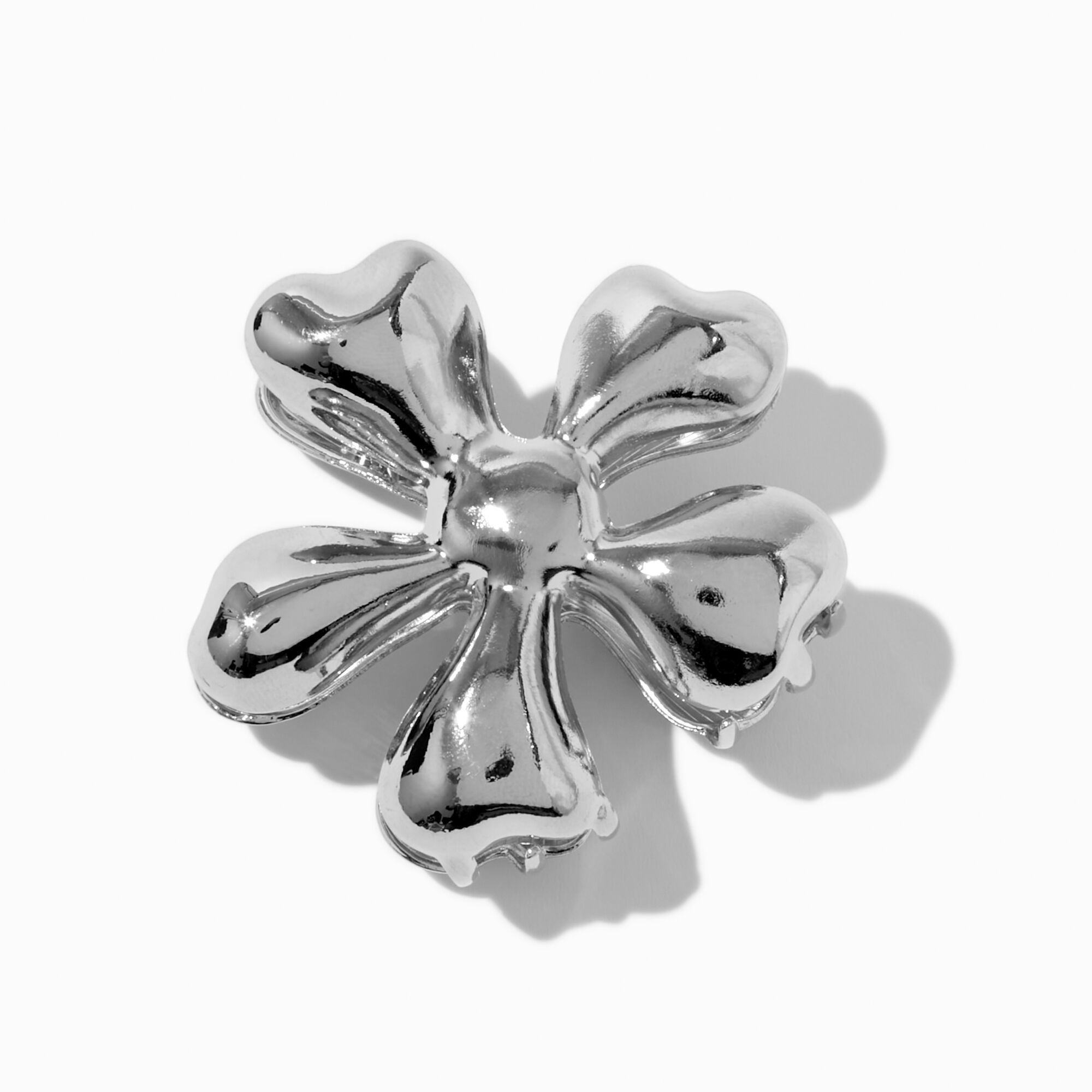 Silver Flower Hair Claw,