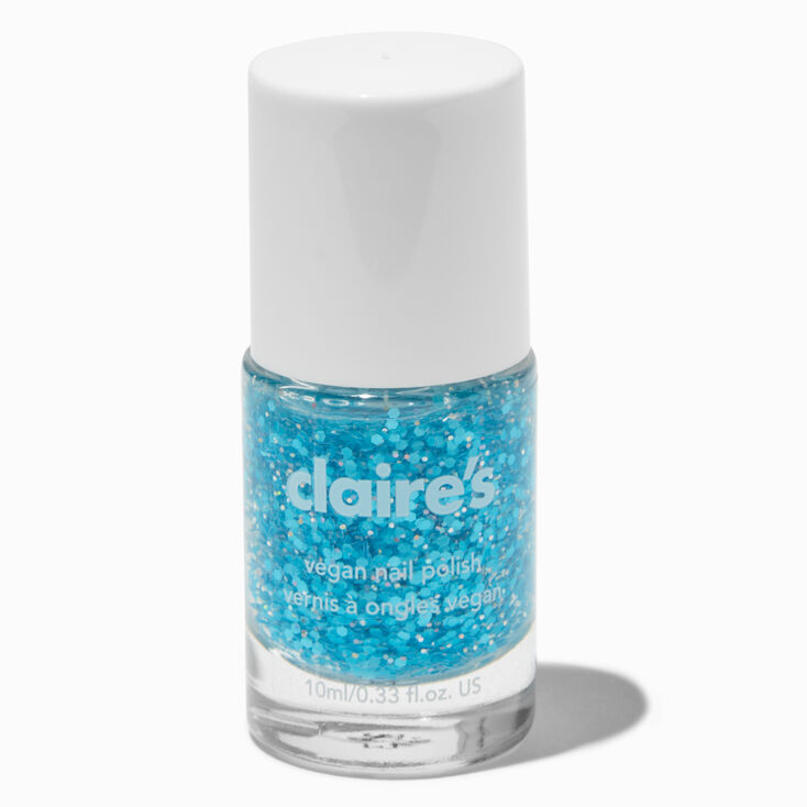 Vegan Glitter Nail Polish - Rain Splash,