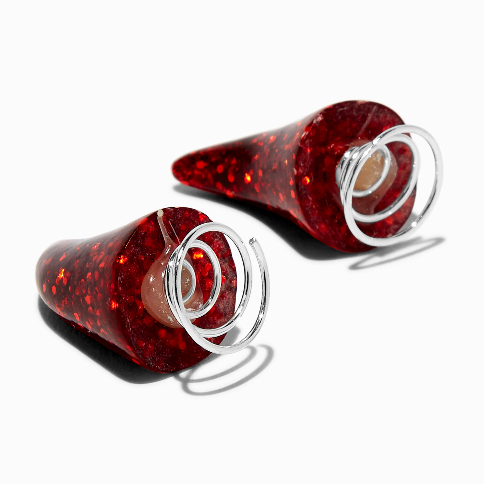 Glitter Devil Horns Hair Spinners - 2 Pack